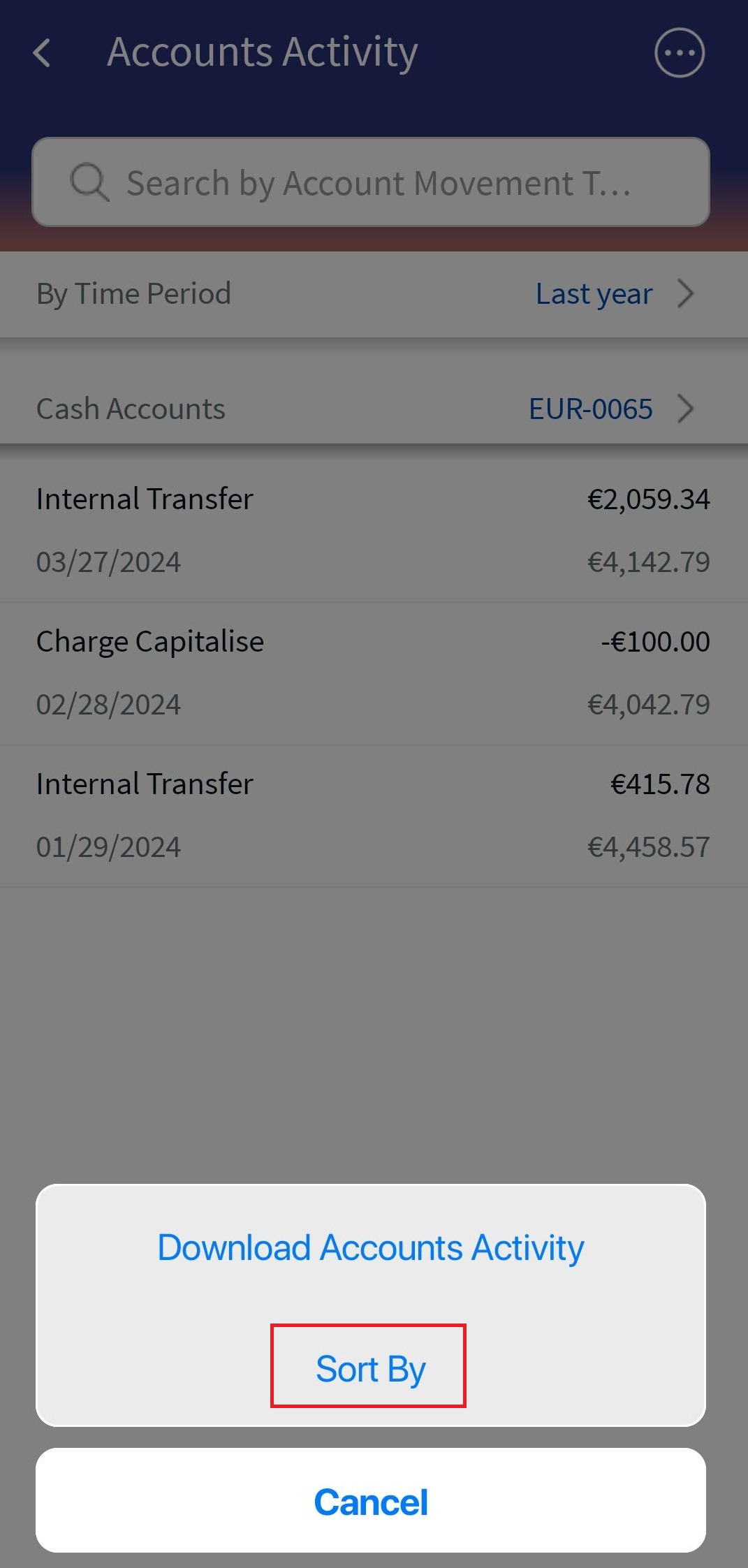 Account Activity